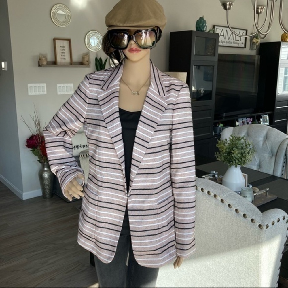 ๐ DKNY houndstooth plaid suit career blazer 8 - Picture 1 of 7